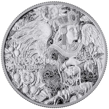 Cameroon: Slavic Bestiary - Alkonost 1 uncja Srebra 2024 Proof