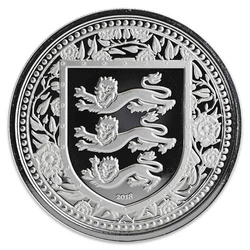 Gibraltar: Royal Arms of England 1 uncja Srebra 2018