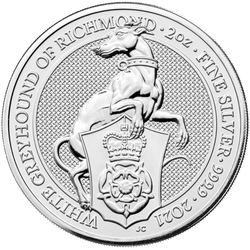 Bestie Królowej: Biały Chart z Richmond 2 uncje Srebra 2021