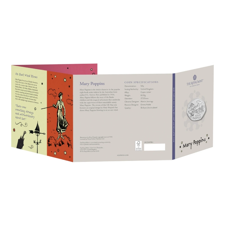 Mary Poppins 50p Miedzionikiel 2025