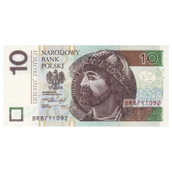 Banknot Polska 10 Złotych (10 PLN) Obiegowy