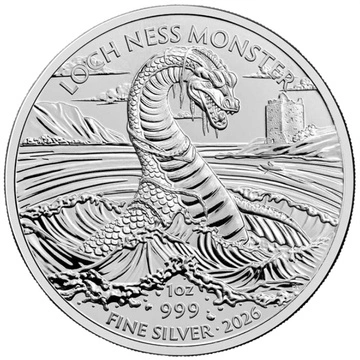 The Royal Mint: Legendary Creatures – Loch Ness Monster 1 uncja Srebra 2026