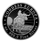 Czad: Goddess Europa 1 uncja Srebra 2023