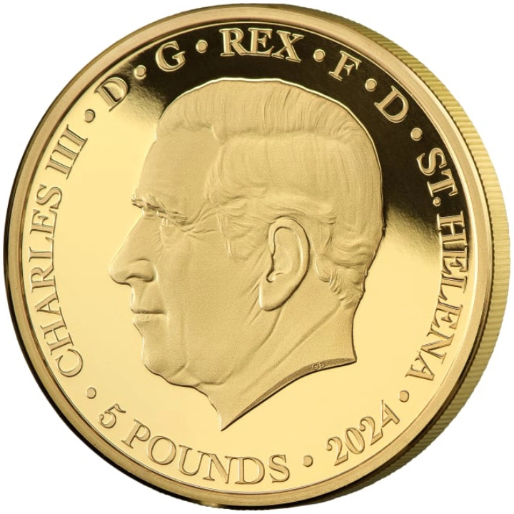 St Helena: Faerie Queene - Redcrosse & The Dragon 1 uncja Złota 2024 Proof