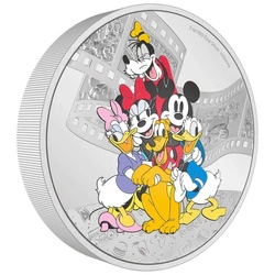 Niue: Disney Mickey & Friends -The Sensational Six kolorowany 3 uncje Srebra 2023 Proof