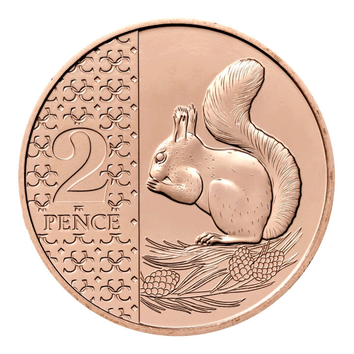 Zestaw 8 monet Miedzionikiel Wielka Brytania Definitive 2025