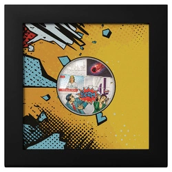 Cook Islands: Meteorite Impacts - Tenham kolorowany 1 uncja Srebra 2023 Proof Ultra High Relief