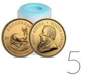 Krugerrand 1 uncja Złota PAKIET 5 SZTUK