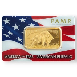 Sztabka Pamp America the Free - American Buffalo 1 uncja Złota