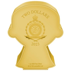 Niue: Star Wars - Chibi 'Count Dooku' pozłacany 1 uncja Srebra 2023 Proof 