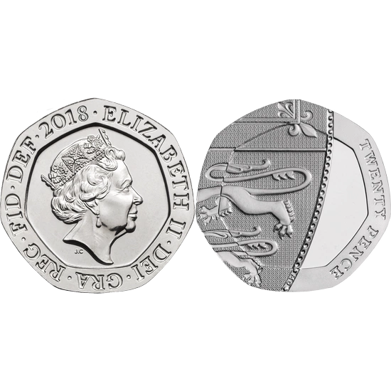 Zestaw 14 srebrnych monet Wielka Brytania 2018 Proof