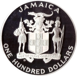 Jamajka: 100 Dolarów Mistrzostw Świata w Piłce Nożnej 1986