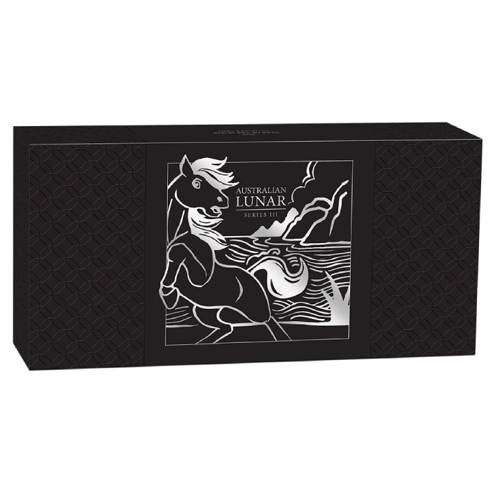 Perth Mint: Lunar III - Rok Konia: Zestaw 3 monet kolorowany/pozłacany Srebro 2026 Proof