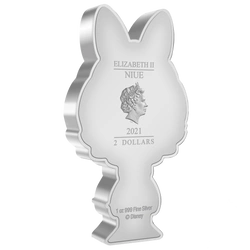 Niue: Disney - Daisy Chibi Coin kolorowany 1 uncja Srebra 2021 Proof