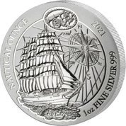 Rwanda: Nautical Ounce - Sedov 1 uncja Srebra 2021