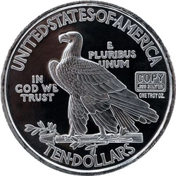 Classic Design: Indian Head Design 1 uncja Srebra Round