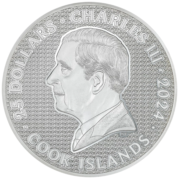 Cook Islands: Iron Knight 5 uncji Srebra 2024 Proof Ultra High Relief