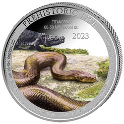 Congo: Prehistoric Life - Titanoboa kolorowany 1 uncja Srebra 2023