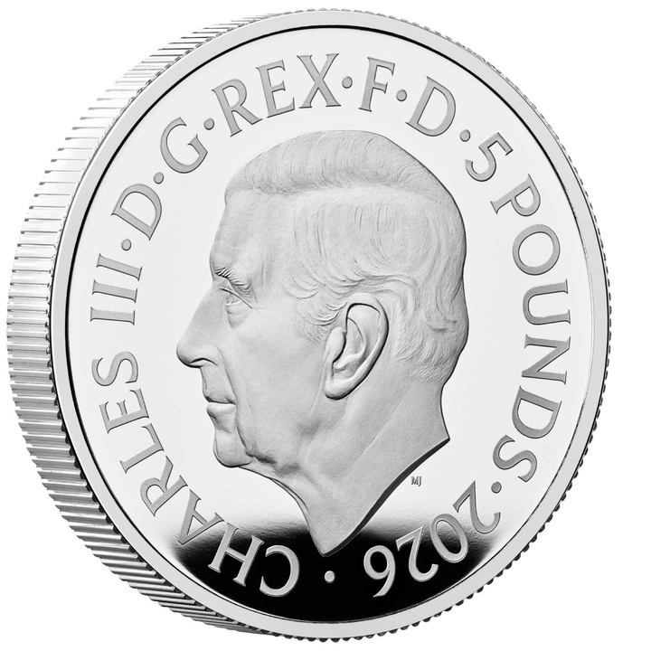 Portraits of Queen Elizabeth II - Mary Gillick Effigy £5 Srebro 2026 Proof Piedfort