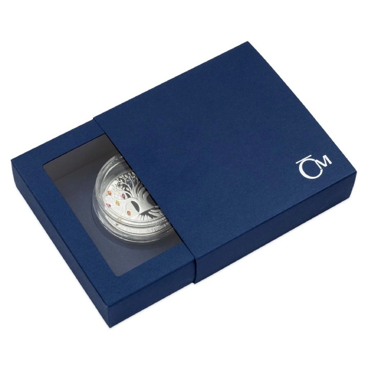 Niue: Crystal Coin - Tree of Life "Rainbow" $2 Srebro 2021 Proof (Expo)