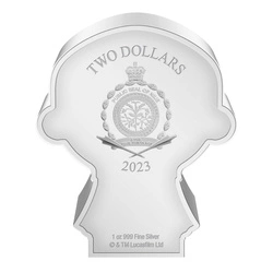 Niue: Star Wars Mace Windu Chibi Coin kolorowany 1 uncja Srebra 2023 Proof