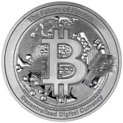 Niue: Bitcoin 1 uncja Srebra 2025