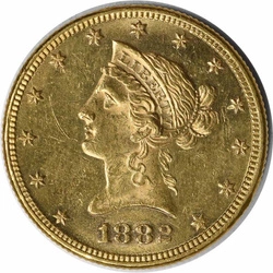 Liberty Head $10 Złoto 1882