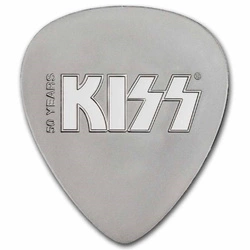 Niue: KISS 50th Anniversary 10 gramów Srebra 2023 Guitar Pick