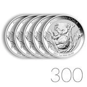 Koala 1 uncja Srebra 2021 PAKIET 300 SZTUK