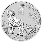 Lunar III: Rok Tygrysa 1/2 uncji Srebra 2022