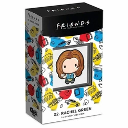 Niue: Friends - Rachel Chibi Coin kolorowany 1 uncja Srebra 2022 Proof