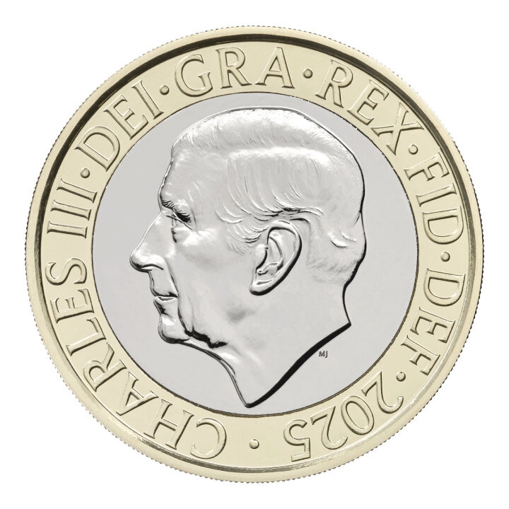 Zestaw 8 monet Miedzionikiel Wielka Brytania Definitive 2025