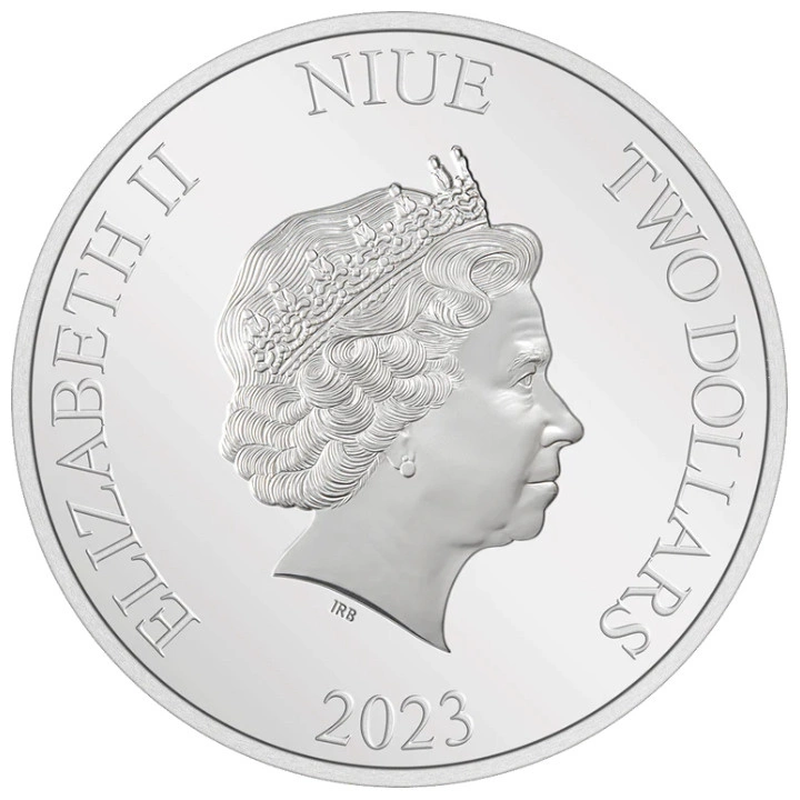 Niue: DC Villains - The Joker kolorowany 1 uncja Srebra 2023 Proof