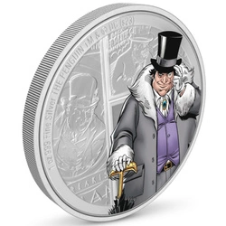 Niue: DC Villains - The Penguin kolorowany 1 uncja Srebra 2023 Proof