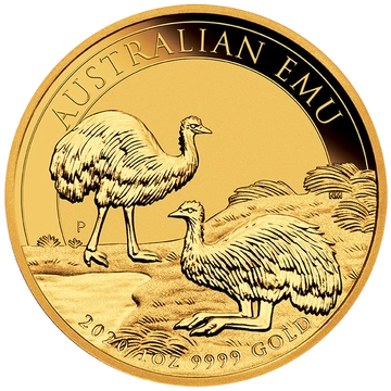 Australijski Emu 1 uncja Złota 2020