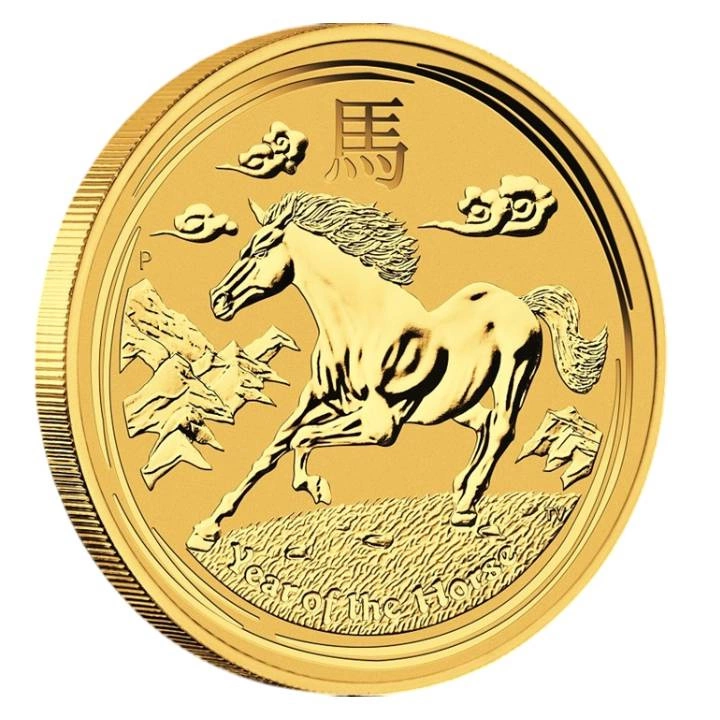 Perth Mint: Lunar II - Rok Konia 1/10 uncji Złota 2014