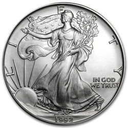 Amerykański Orzeł 1 uncja Srebra 1992