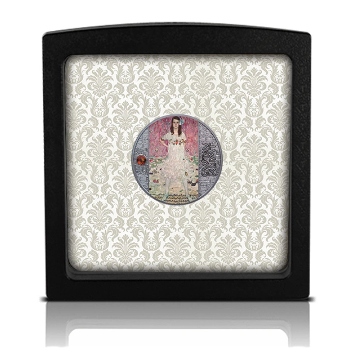 Cameroon: Gustav Klimt - Portret Mädy Primavesi kolorowany Srebro 2022 Proof