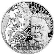 Niue: Nikola Tesla - War of the Currents $1 Srebro 2023 Proof