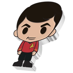 Niue: Star Trek - Montgomery Scott Chibi Coin kolorowany 1 uncja Srebra 2022 Proof