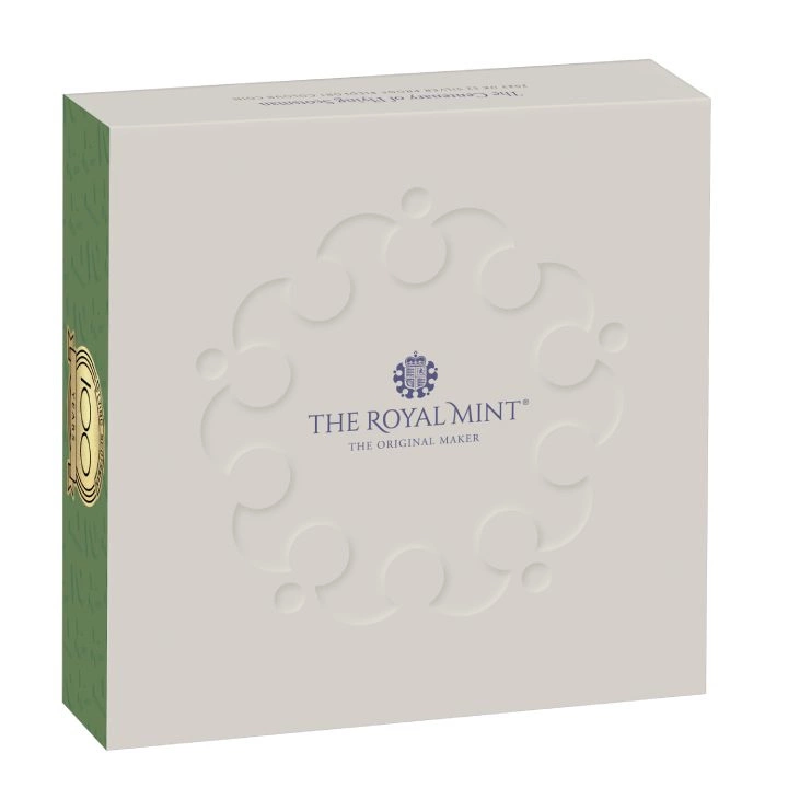 The Centenary of the Flying Scotsman £2 pozłacany, kolorowany Srebro 2023 Proof Piedfort