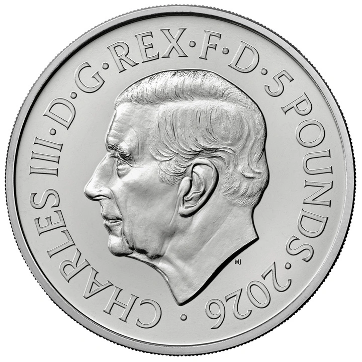 The Royal Mint: The Angel £5 Miedzionikiel 2026