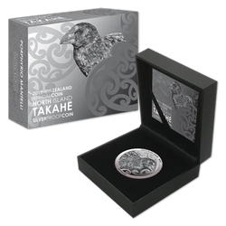 Takahe Północny 1 uncja Srebra 2019 Proof
