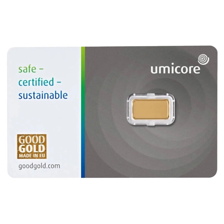 Sztabka Umicore 1 gram Złota
