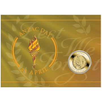 Anzac Day $1 Brąz Aluminiowy 2025 (moneta w karcie)