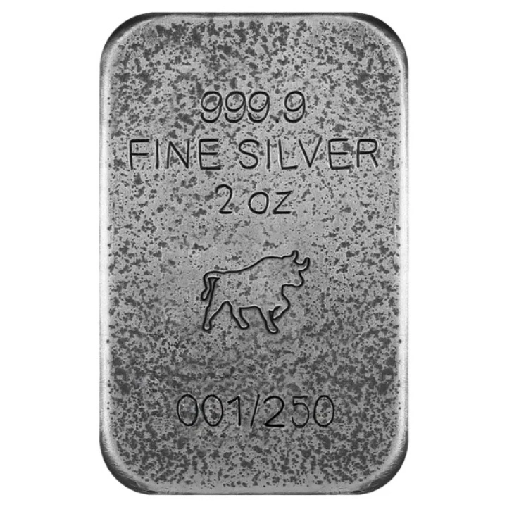 Sztabka Asturmint: Terminator & Fox kolorowany 2 uncje Srebra 2025 Antique Finish