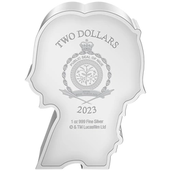 Niue: Star Wars - Luke Skywalker Chibi Coin kolorowany 1 uncja Srebra 2023 Proof