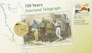 150. rocznica Australian Overland Telegraph Brąz Aluminiowy 2022