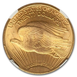 Saint-Gaudens Gold Double Eagle 20 Dollar 1924 NGC MS66