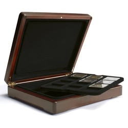 Leuchtturm - Kaseta prezentacyjna Mazzola na 24 monety Quadrum (czarna paleta)